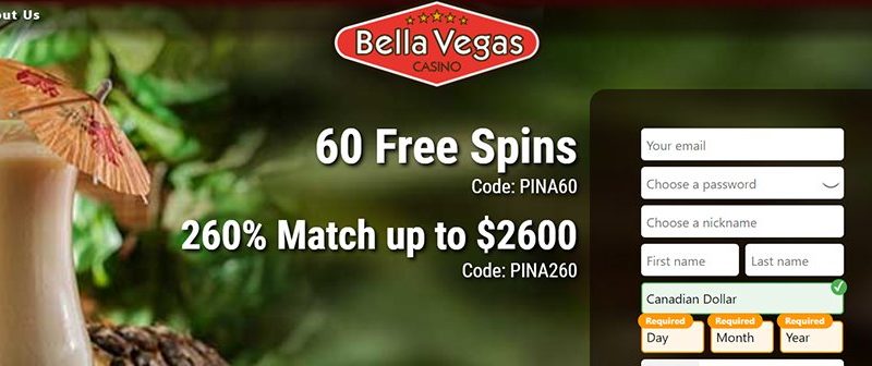 Bella Vegas Casino No Deposit Bonus Codes 2022