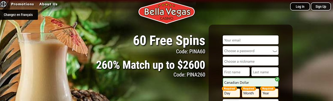 Bella Vegas Casino No Deposit Bonus Codes 2022